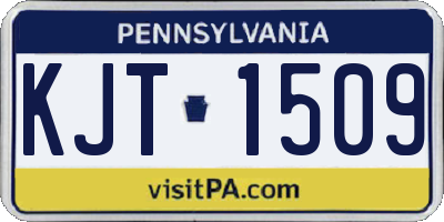 PA license plate KJT1509