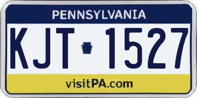 PA license plate KJT1527