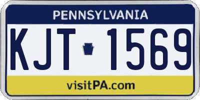 PA license plate KJT1569