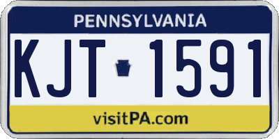 PA license plate KJT1591