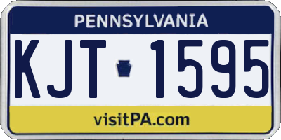 PA license plate KJT1595