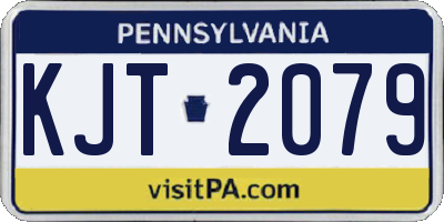 PA license plate KJT2079