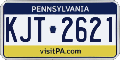 PA license plate KJT2621