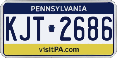 PA license plate KJT2686