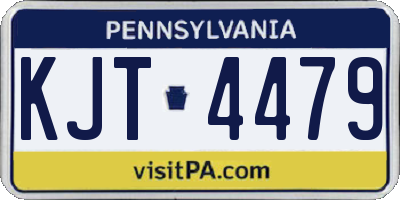 PA license plate KJT4479