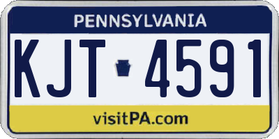 PA license plate KJT4591