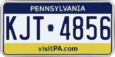 PA license plate KJT4856