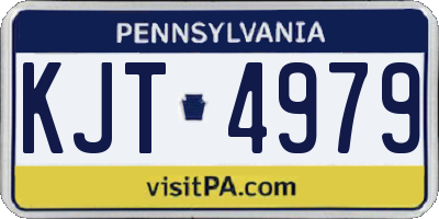 PA license plate KJT4979