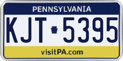 PA license plate KJT5395