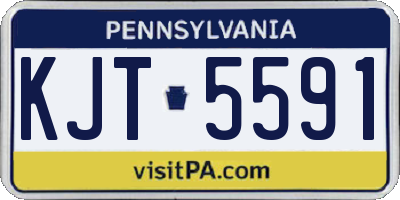 PA license plate KJT5591