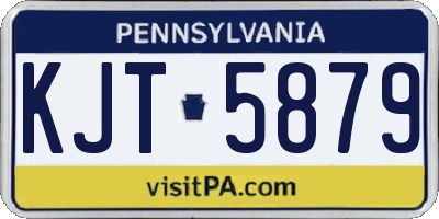 PA license plate KJT5879