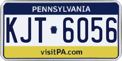 PA license plate KJT6056