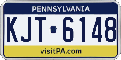 PA license plate KJT6148