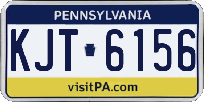 PA license plate KJT6156