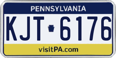 PA license plate KJT6176