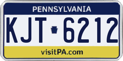 PA license plate KJT6212