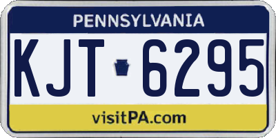 PA license plate KJT6295