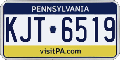 PA license plate KJT6519