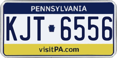 PA license plate KJT6556