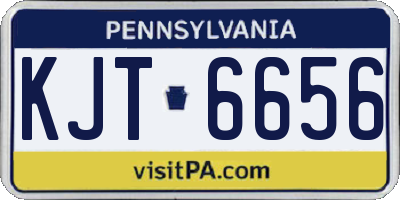 PA license plate KJT6656