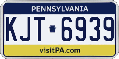 PA license plate KJT6939