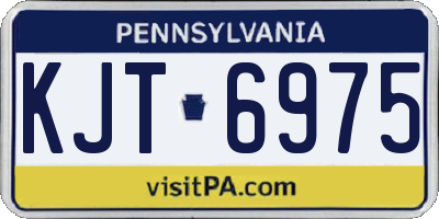 PA license plate KJT6975
