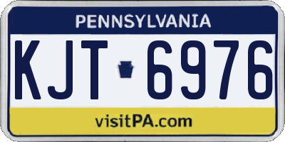 PA license plate KJT6976