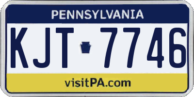 PA license plate KJT7746