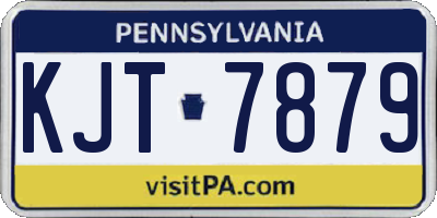 PA license plate KJT7879