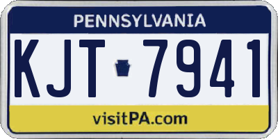 PA license plate KJT7941
