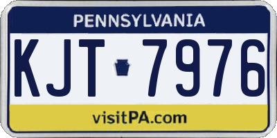 PA license plate KJT7976