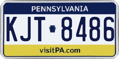 PA license plate KJT8486