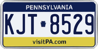 PA license plate KJT8529