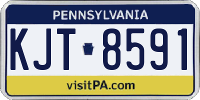 PA license plate KJT8591