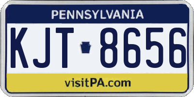PA license plate KJT8656