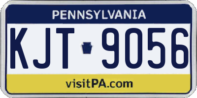 PA license plate KJT9056