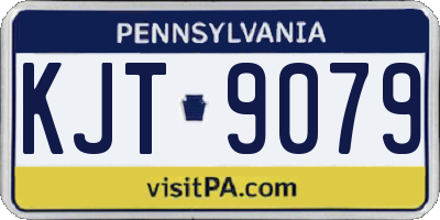 PA license plate KJT9079