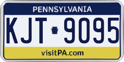 PA license plate KJT9095