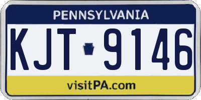PA license plate KJT9146