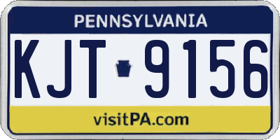 PA license plate KJT9156