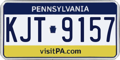 PA license plate KJT9157