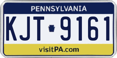 PA license plate KJT9161
