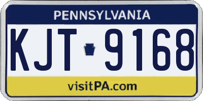 PA license plate KJT9168