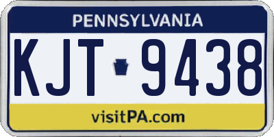 PA license plate KJT9438
