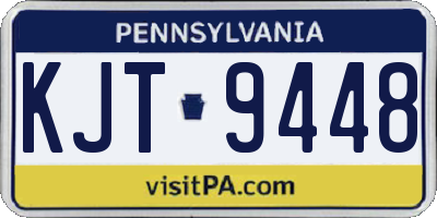 PA license plate KJT9448