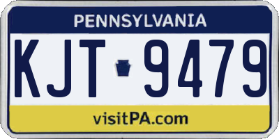 PA license plate KJT9479