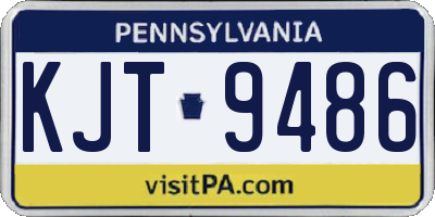 PA license plate KJT9486