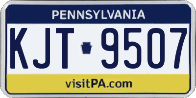 PA license plate KJT9507