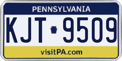 PA license plate KJT9509
