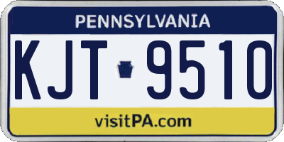 PA license plate KJT9510